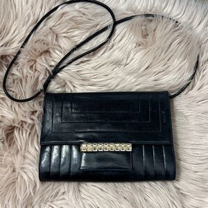 Daniel Swarovski Crossbody Bag with Gold Accents small